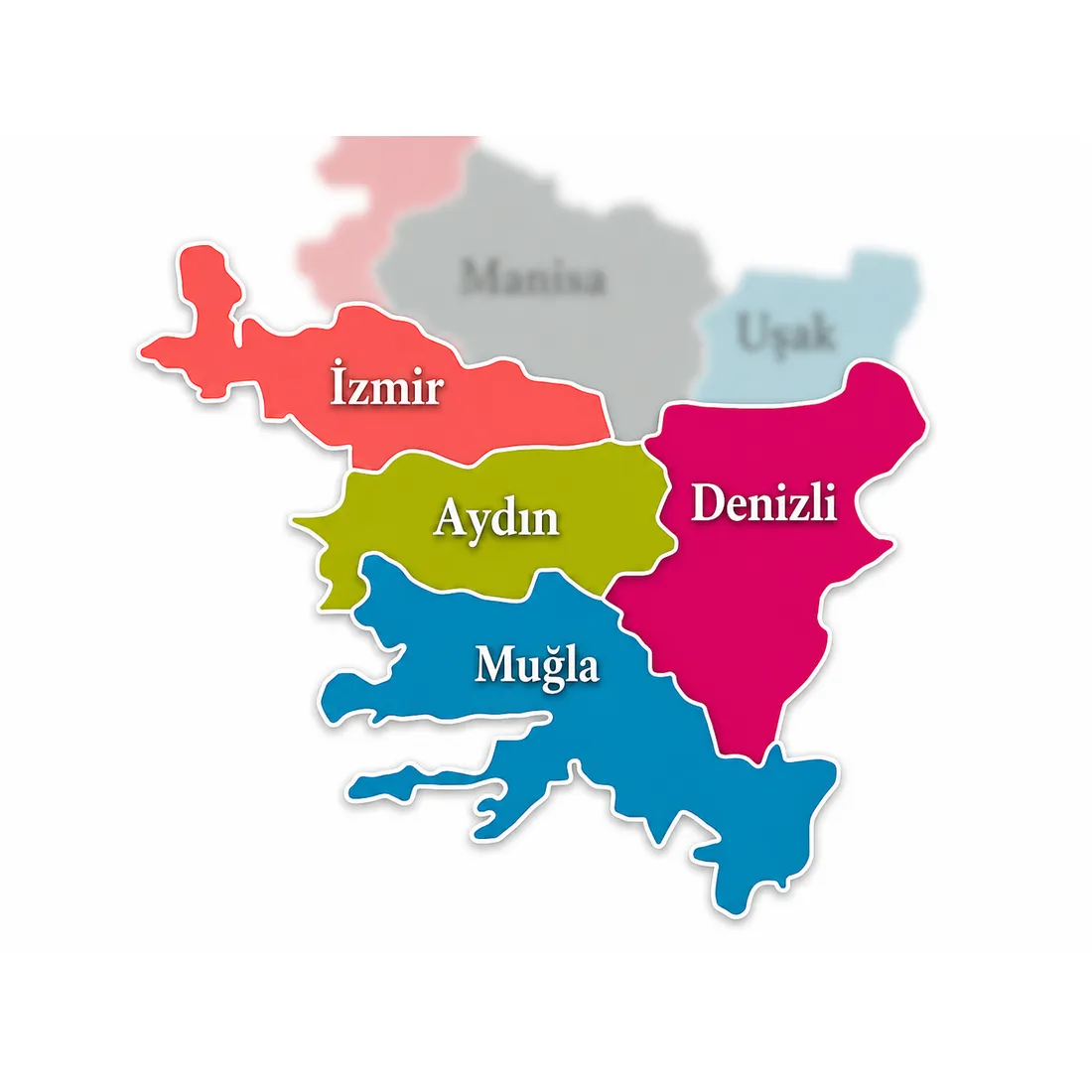 Aydın, İzmir, Denizli ve Muğla satış ve servis ağı
